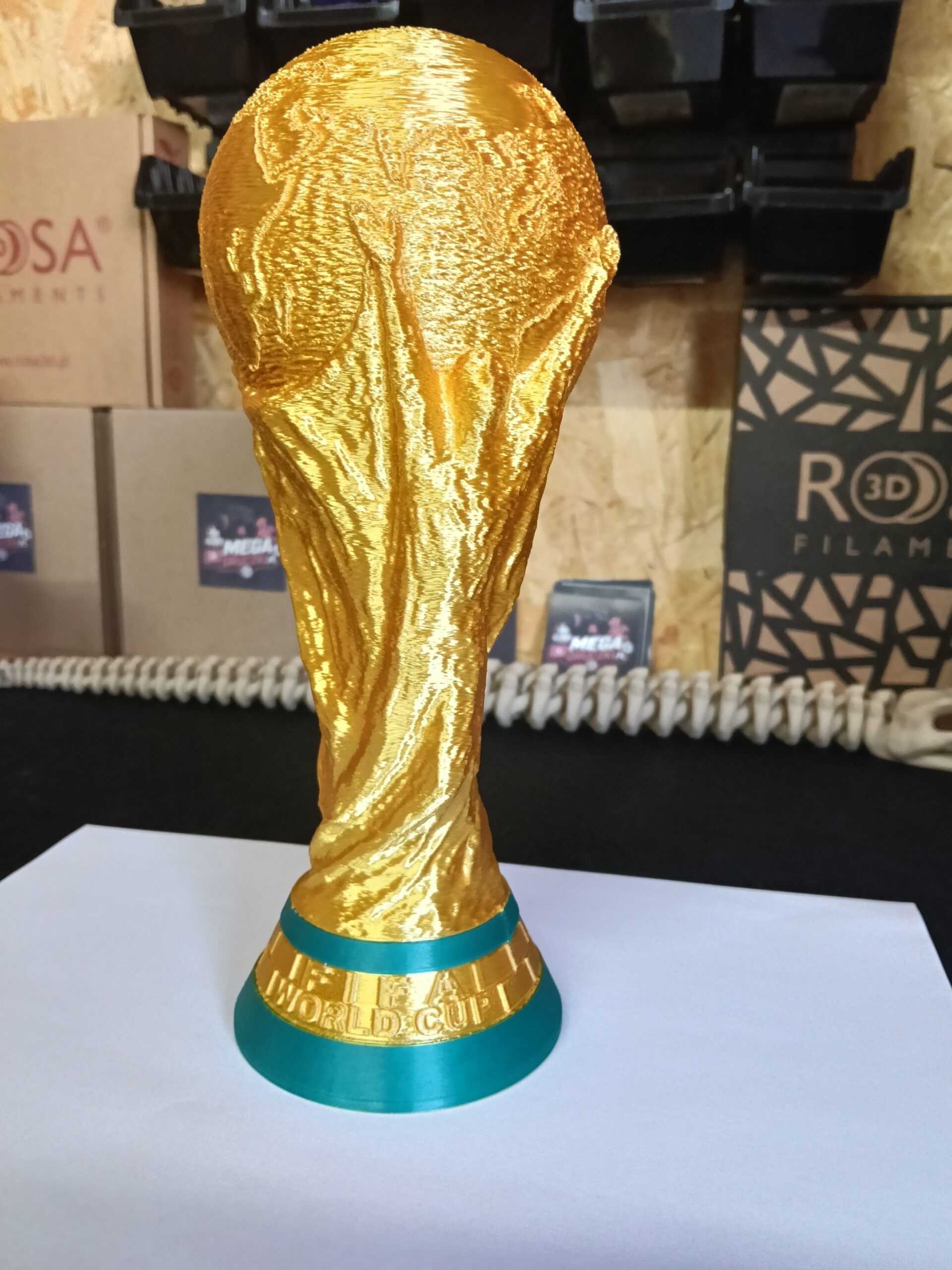 Puchar Mistrzostw Świata Replika 3D Trofeum Mundial Prezent dla Kibica - obrazek 3