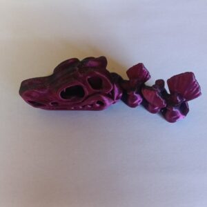Ruchoma Czaszka T-Rex 3D | Kolor Midnight City – Elastyczna Figurka Fidget